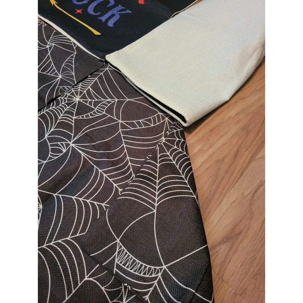 6 Pack Halloween Burlap Pillow Case Covers Hocus Pocus Witch Farmhouse Couch